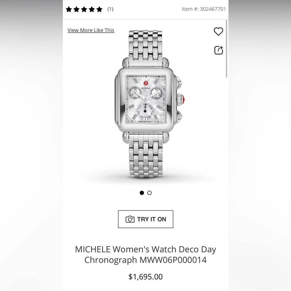 Michele Deco Day watch (women)